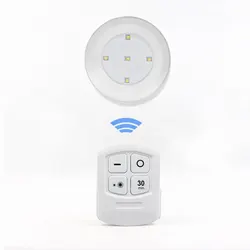 Super Bright LED Under Cabinet Light Wireless Remote Control Dimmable Wardrobe Mini Night Lamp Home Bedroom Closet Kitchen Lamp