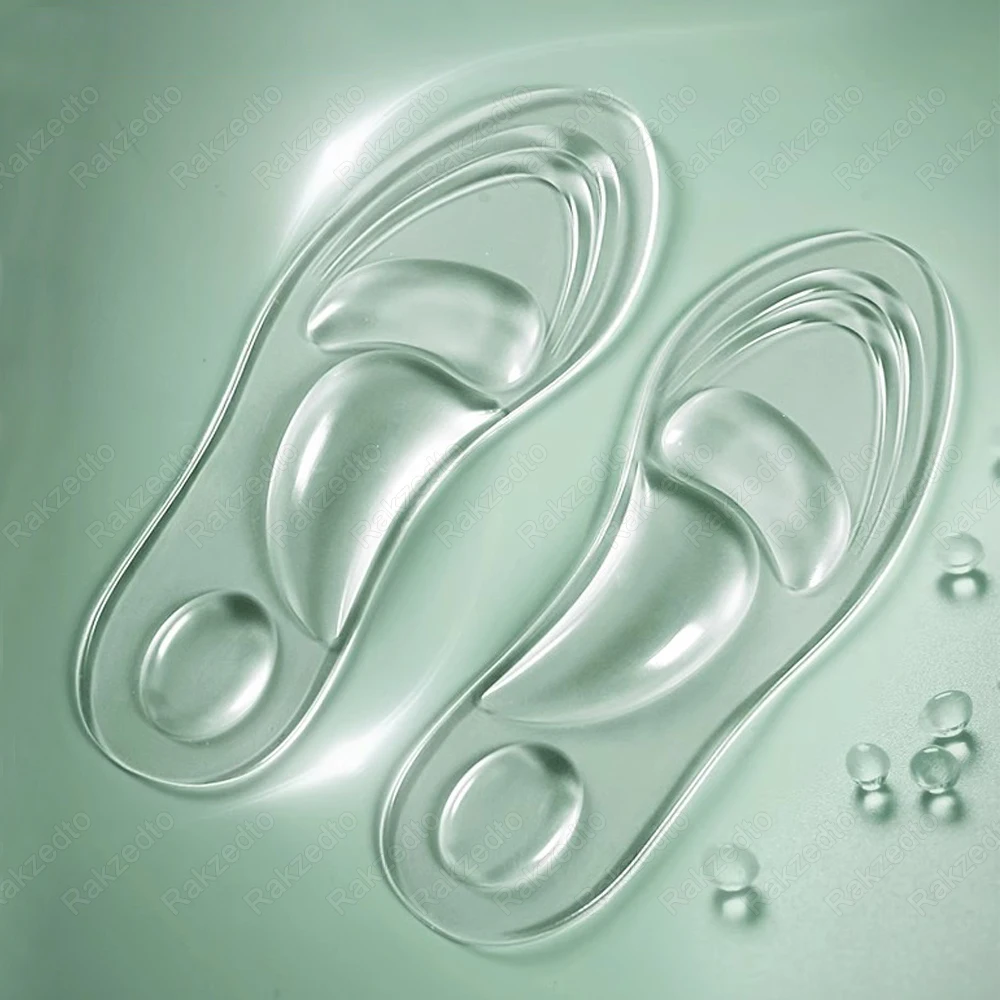 Medizinisches Silikon Orthopädische Einlegesohlen für Schuhe Frauen Flachfußgewölbe Unterstützung Einlegesohlen für Plantarfaszitis Fußmassage Gel Schuhpolster – Detail 9