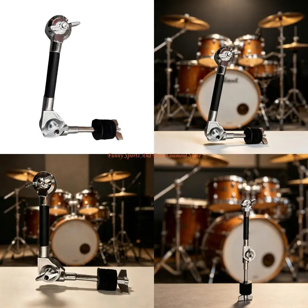 

C4DE Cymbal Locking Clamp Attachment Quick Lock Clamp Cymbal Attachment Adjustable Rod Lever Cymbal Extension Mount Holder