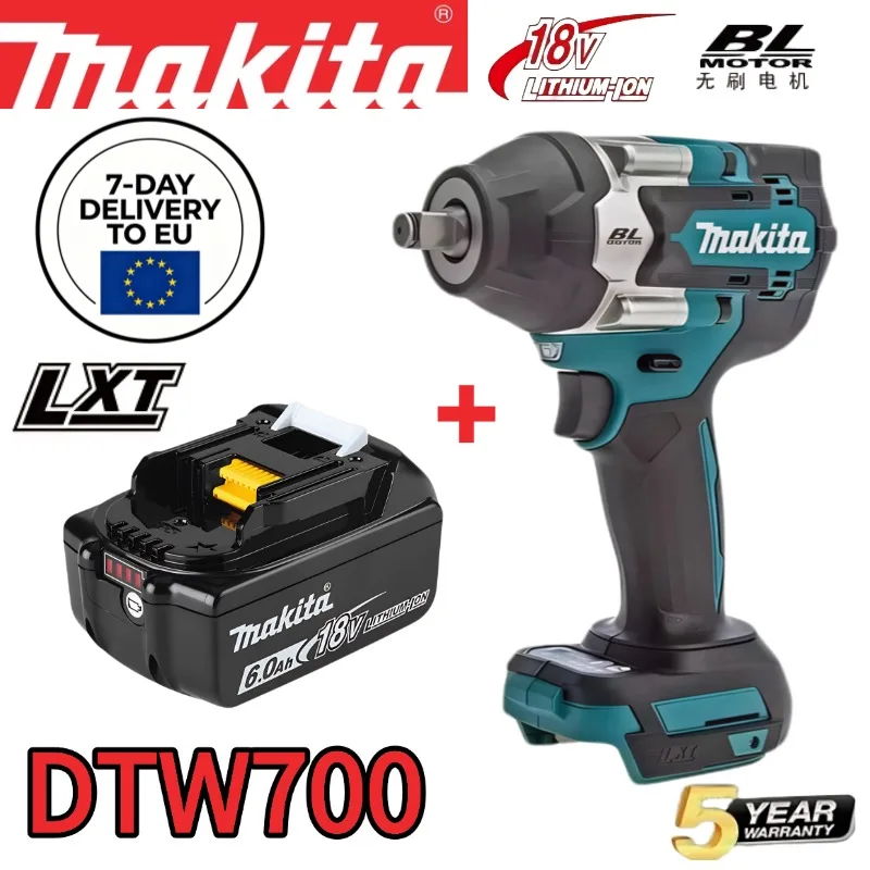 

Бесщеточный электрический ударный гайковерт Makita 1000 Нм, 1/2 дюйма, аккумуляторный, с функцией шуруповерта, электроинструмент, для батарей Makita 18В