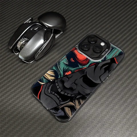 Чехол для телефона Japan Ghost Face Samurai для iPhone 16 Pro Max 15 14 13 12 11 Pro MAX с матовой задней крышкой с защитой от падения