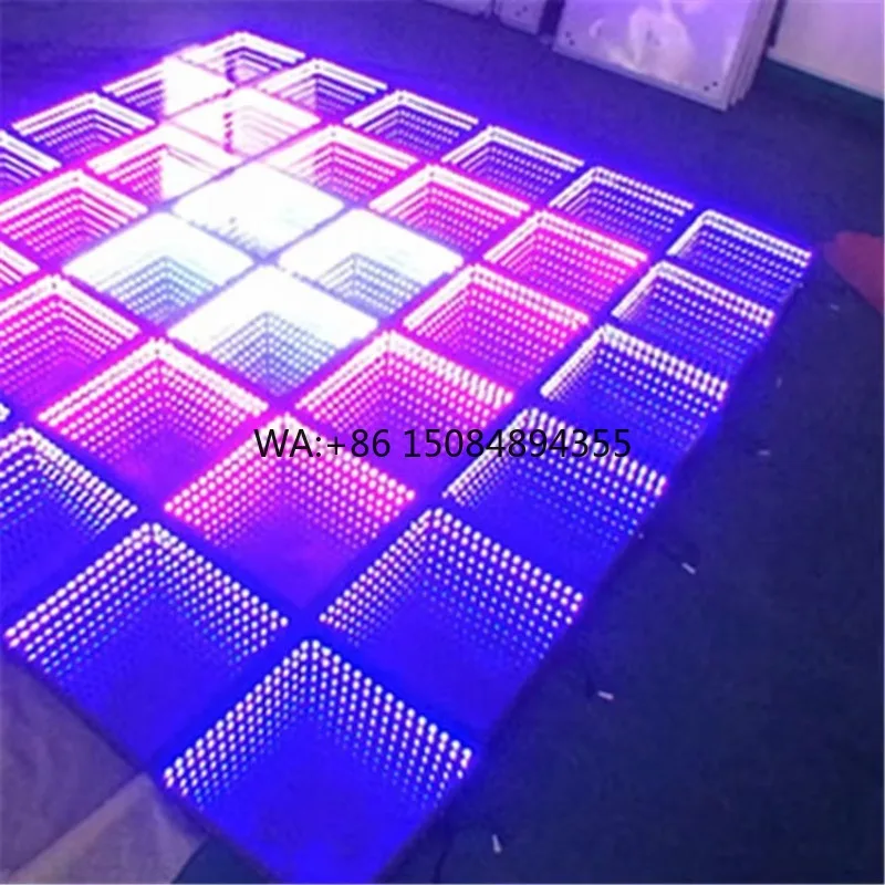 

3D Stainless Steel Floor Tiles 50x50CM Led Dance Disco Floor for Party