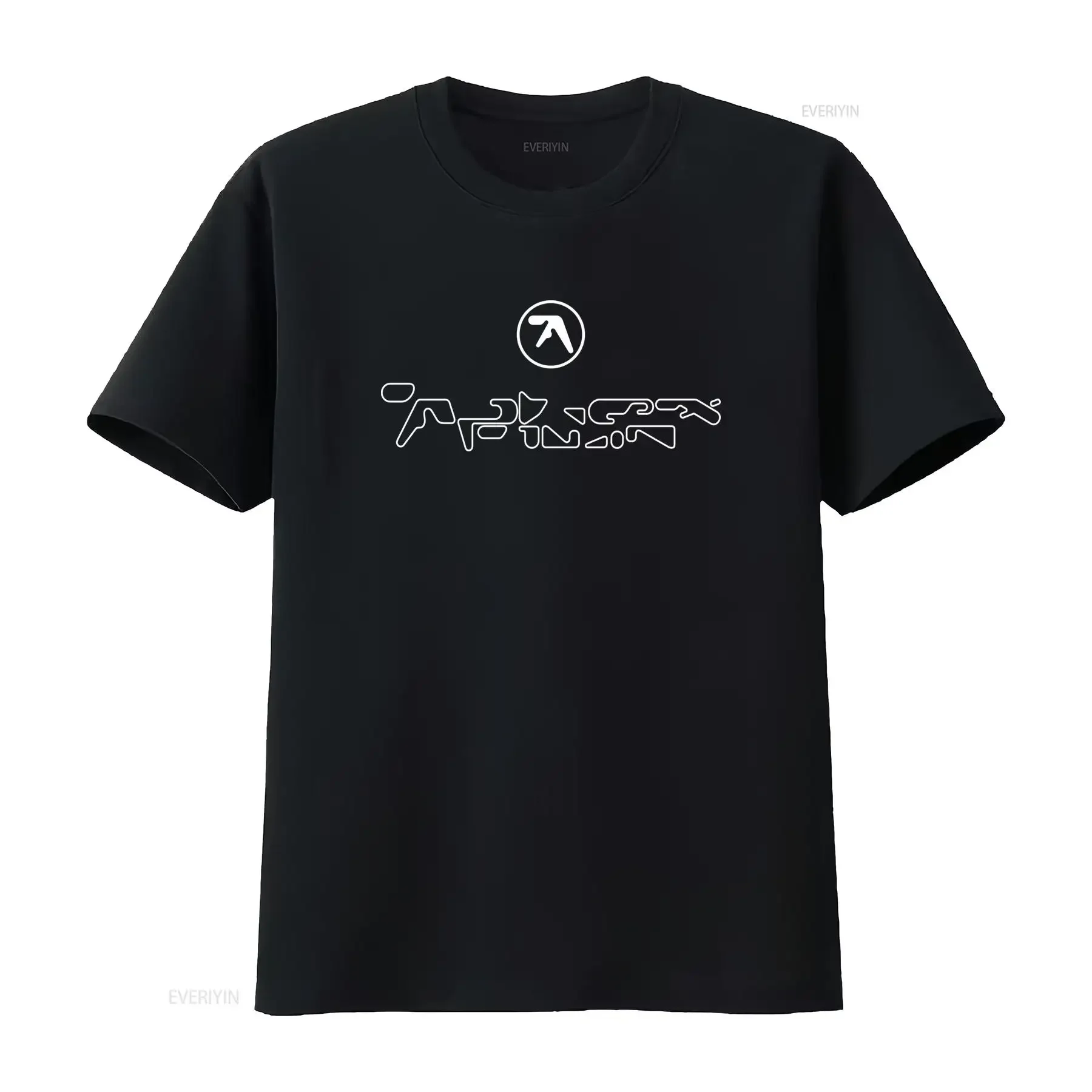 Aphex Twin Logo Print T shirt for Fashion F7JL vintage Washed fashion Slightly Comfortable Stretched Soft designer clothes