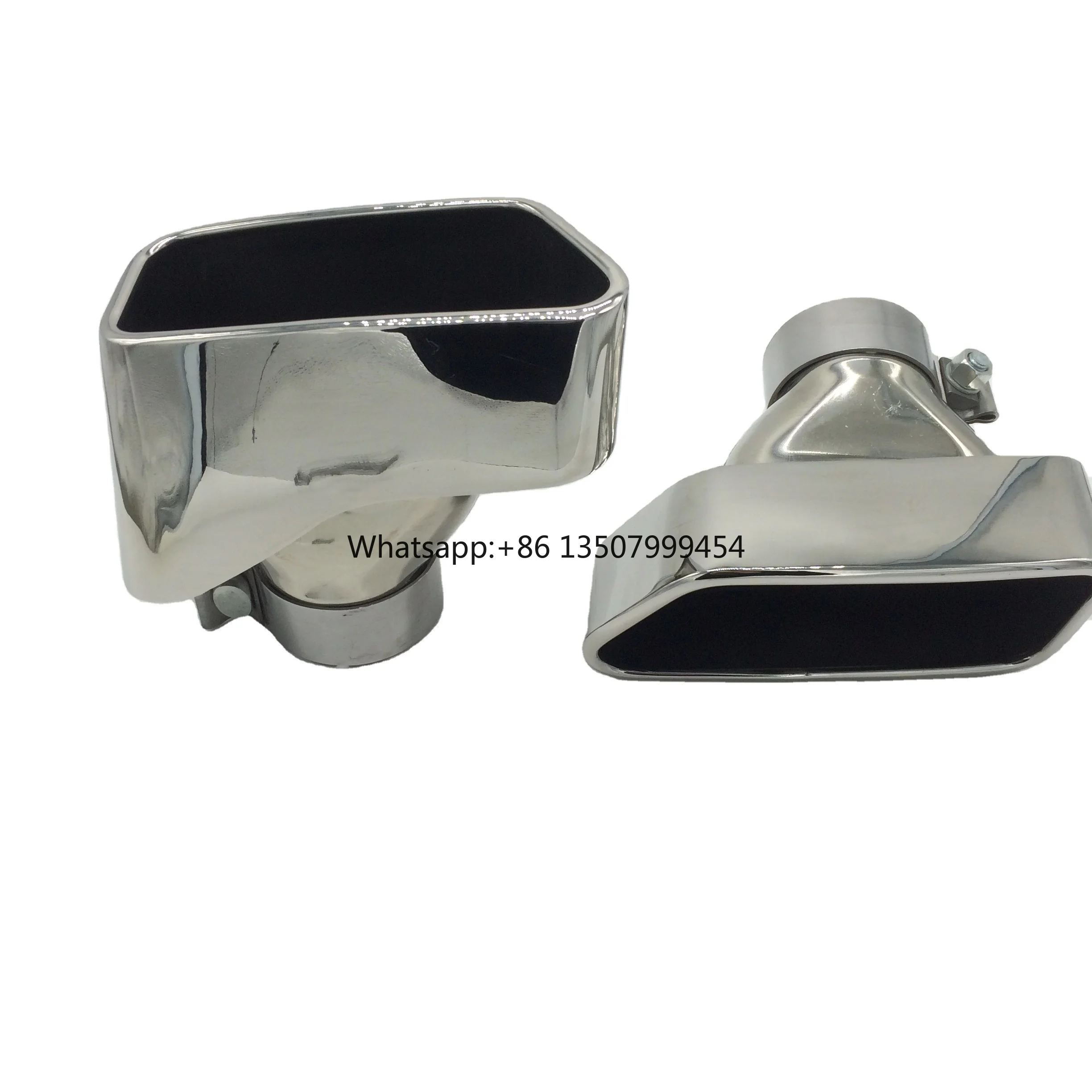 

Compatible with Models 304 Stainless Steel square Tail Pipe High-gloss Polished Exhaust Pipe Muffler
