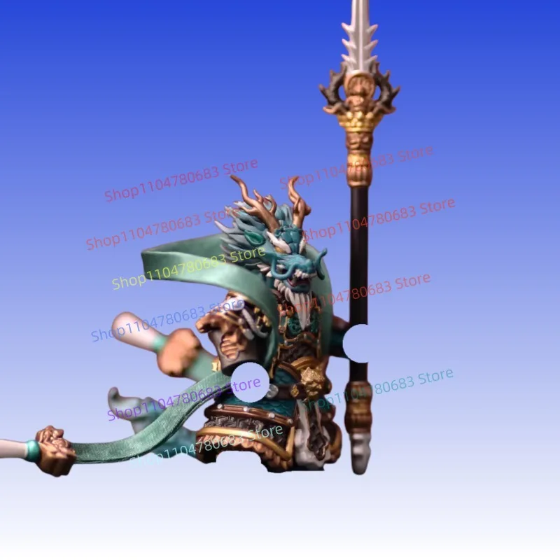 

MOC Building Block Classic of Mountains Seas Four Sacred Beasts Azure Dragon Warrior Mini Figure Assembly Model Display Toy Gift