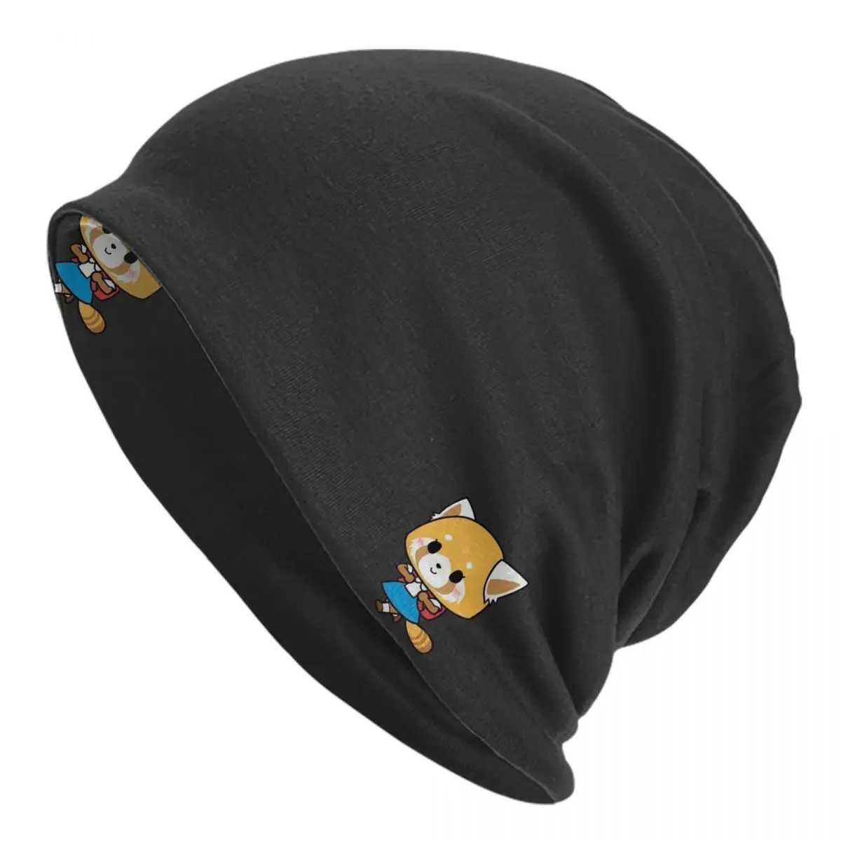 

Custom Aggressive Retsuko Cartoon Skullies Beanies Caps Men Women Unisex Streetwear Winter Warm Knitting Hat Adult Bonnet Hats