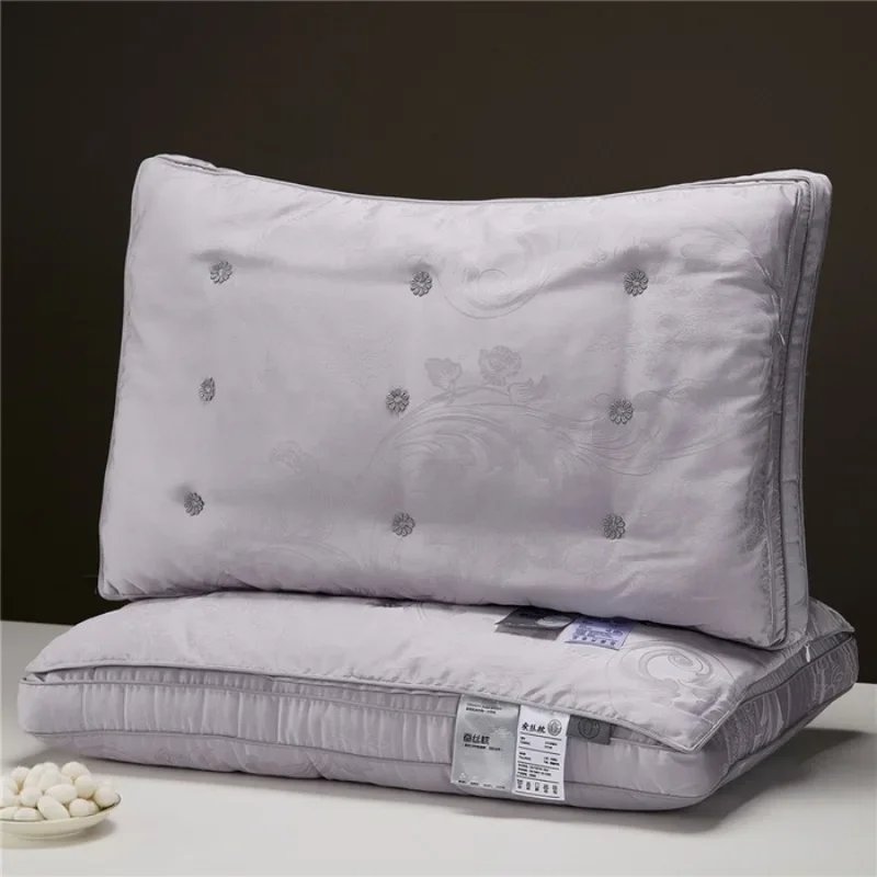 2026 Phoenix Flower Large Silk Pillowcase with Jacquard Lyocell Core - Relieves Insomnia And Fatigue Polyester Full Fluffy Pillo