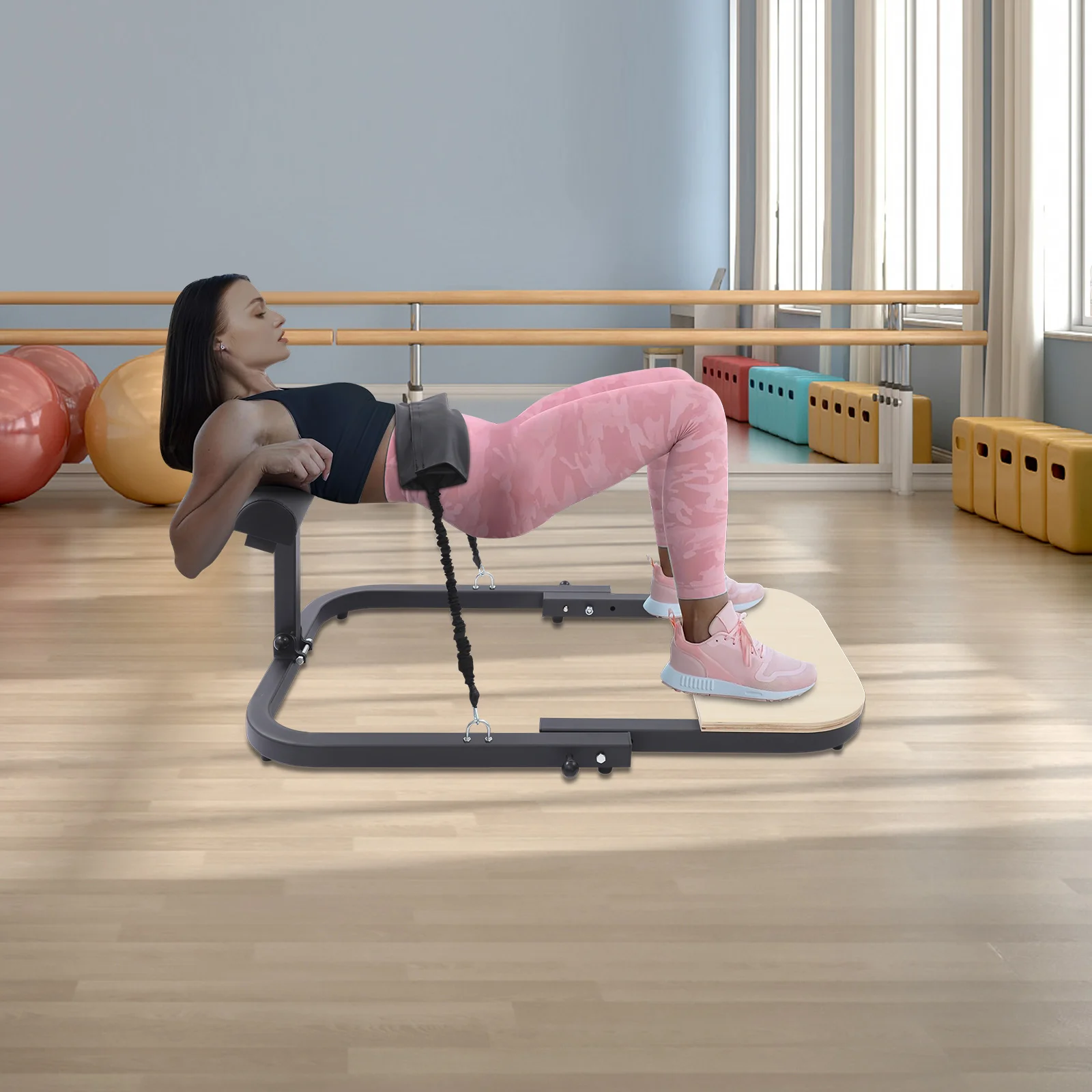 2-in-1 Schrägbrett für Sport und Balance, Verstellbares Neigungsbrett und Wadenstrecker, Hüftstoß-Trainingsgerät für Heimfitness – Detail 17