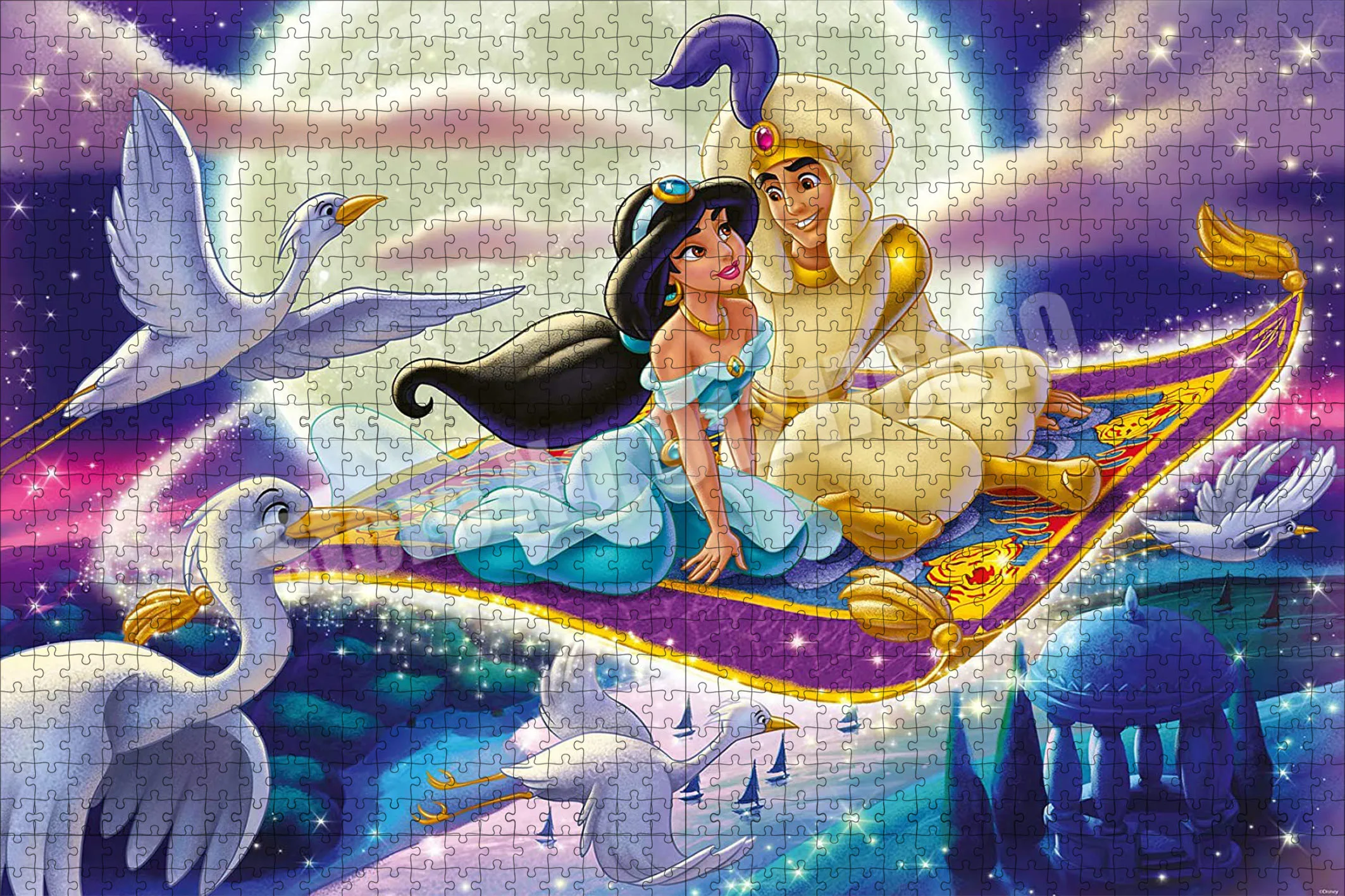 AladdinMagic Lamp Puzzles for Adults 300/500/1000 Pieces Jigsaw Puzzles Educational Intellectual Decompressing Diy Puzzle Toys