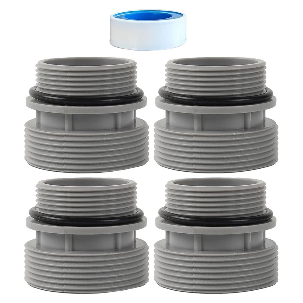 Must Have 40mm to 1 1/2 Adapter Kit for Above Ground Pool Maintenance Includes O rings for Leak Free