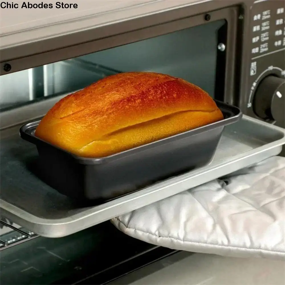 

Baking Pan Carbon Steel Loaf Pan Rectangle Shape Non Stick Cake Mold Black Color Heavy Duty Baking Tools Pastry Baking