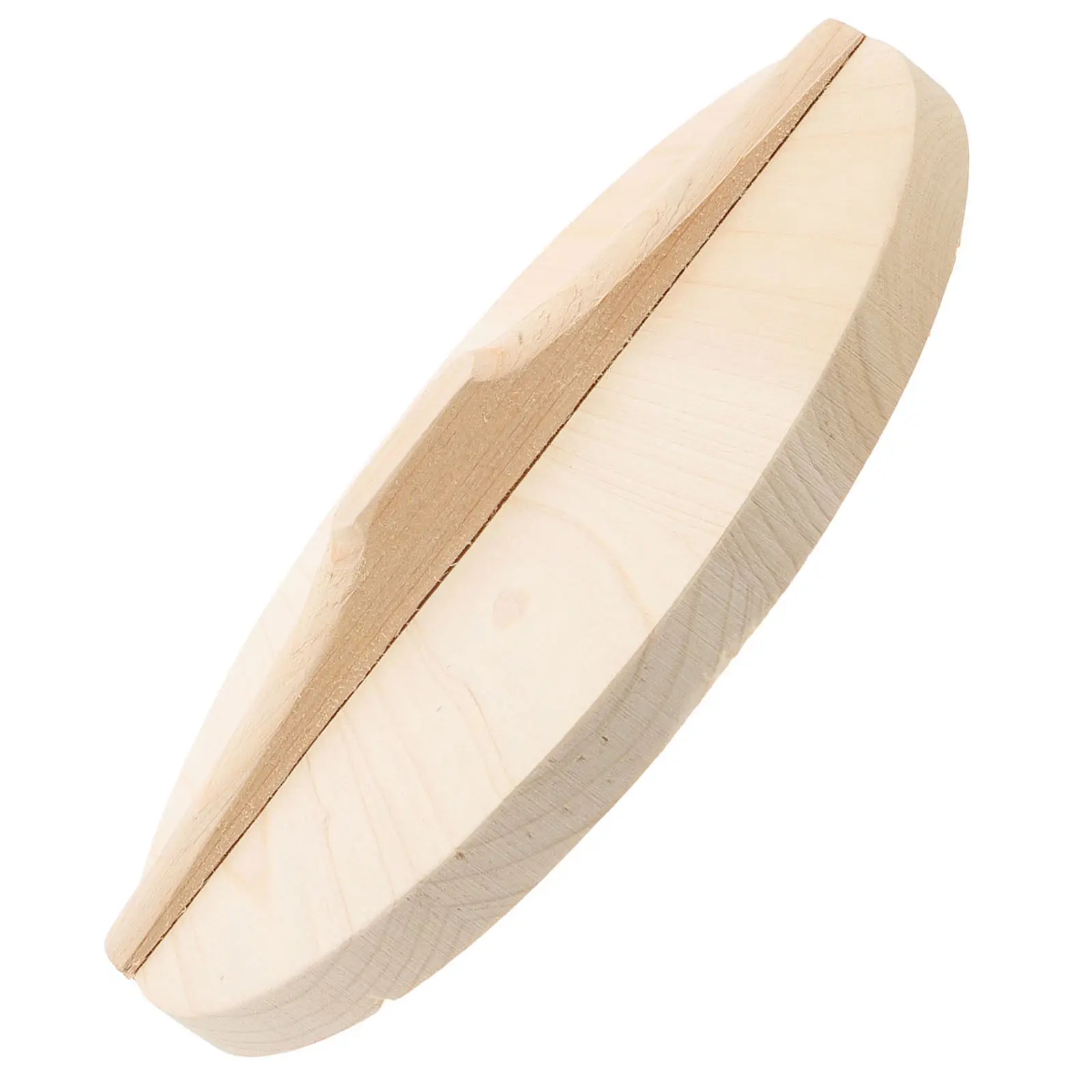 Wood Rice Cooker Pot Lid for Family Kitchens to prevent splashing oil, Beige Wood Wok Lid Replacement