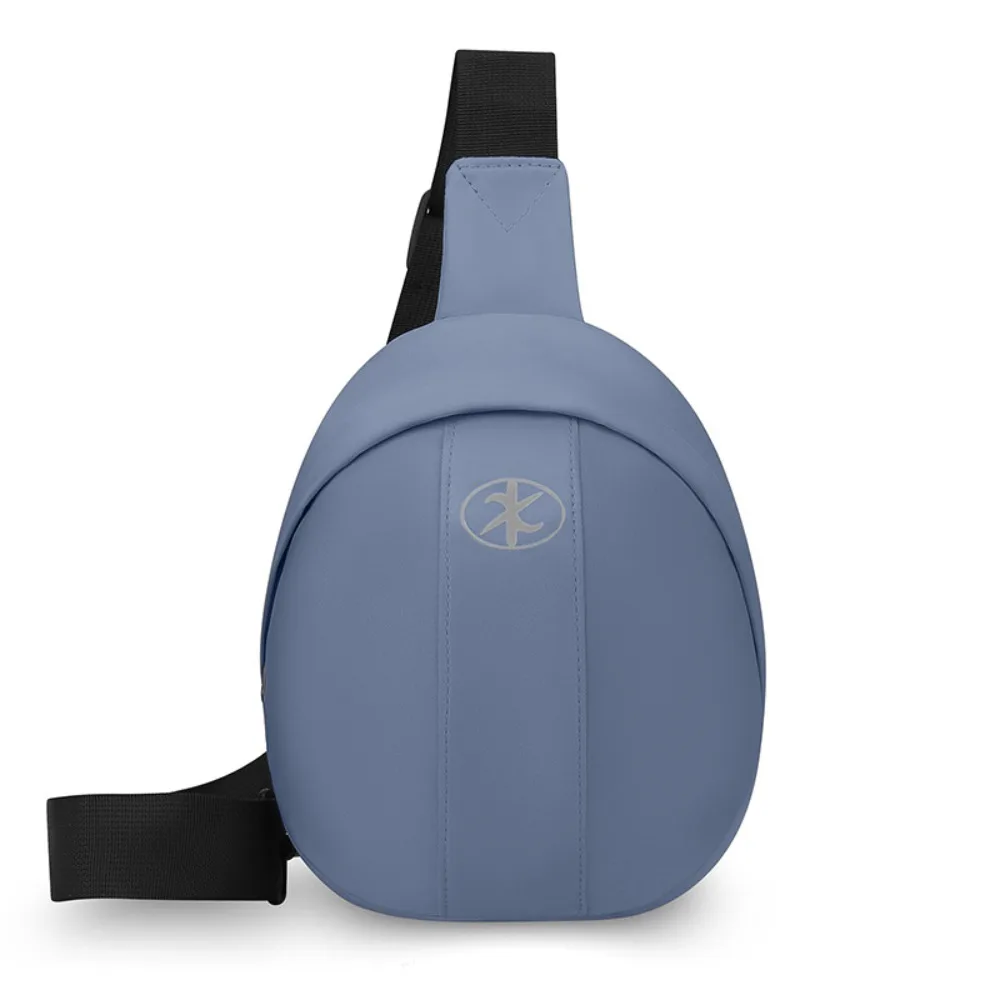 

Fashion Nylon Waist Bag Solid Color All-match Chest Bag Shoulder Crossbody Bag Women Men