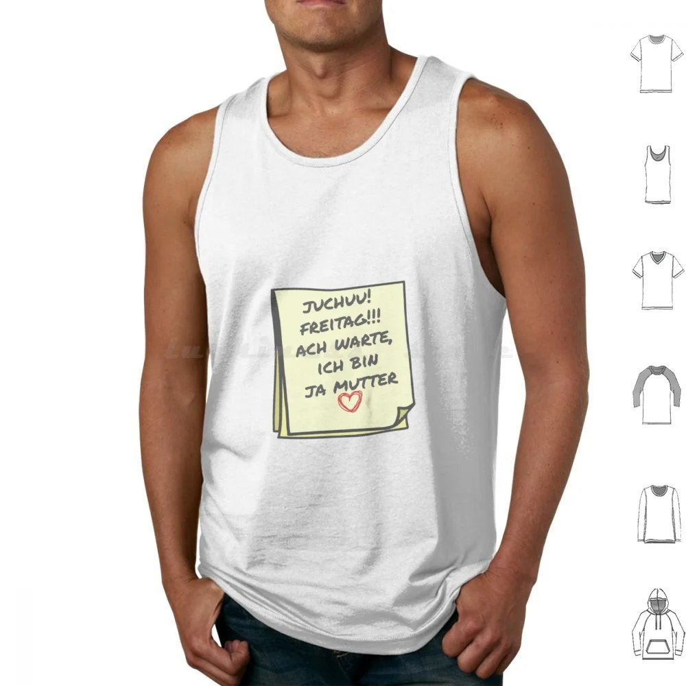 Mutter Spruch T-Shirt Lustig Cool Tank Tops Vest Sleeveless Mutter Spruch Fun