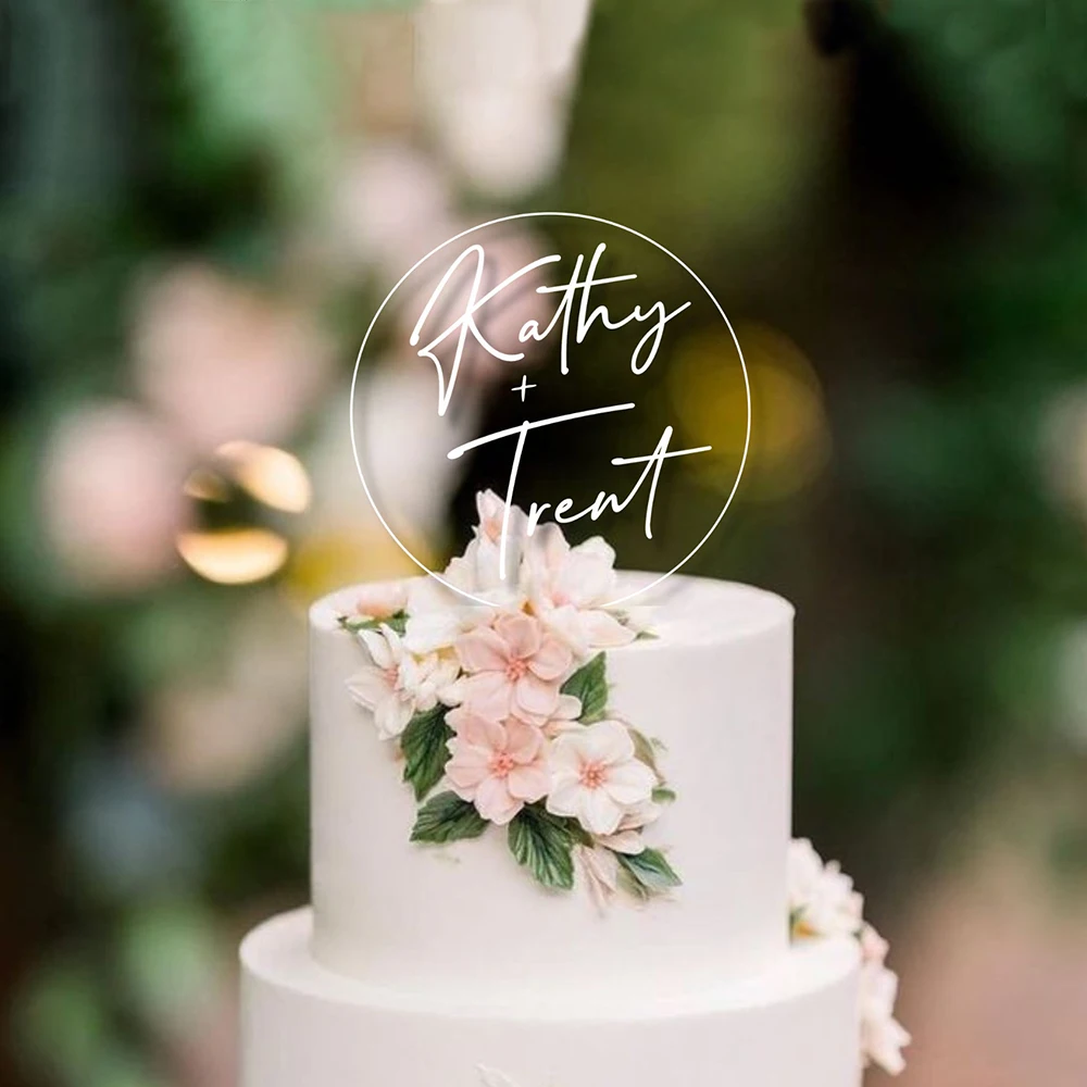 

Personalized Wedding Cake Topper Custom Last Name Cake Topper for Wedding Rustic Wedding Mr and Mrs Cake Topper