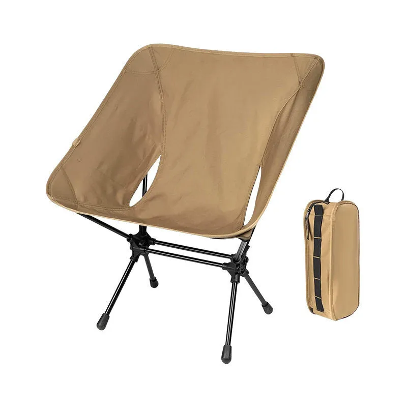 Leisure Camping Moon Chair Portable Storage Outdoor Folding Chair Aluminum Alloy High Density Oxford Fabric Material