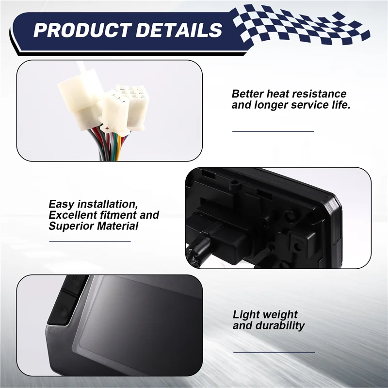 AB16-LCD Display Instrument Speedometer For Motorcycle/Electric Scooter Controller