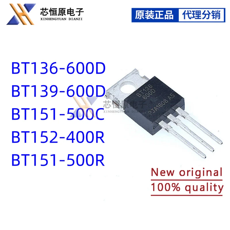 (10 adet) 100% yeni BT136-600D BT139-600D BT151-500C BT152-400R BT151-500R TO220-3