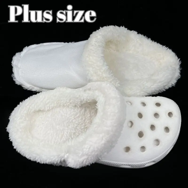 男性と女性のための毛皮の裏地の交換用ぬいぐるみ靴パッド、下駄スリッパライナー、厚い下駄カバー、暖かい、冬、アクセサリー
