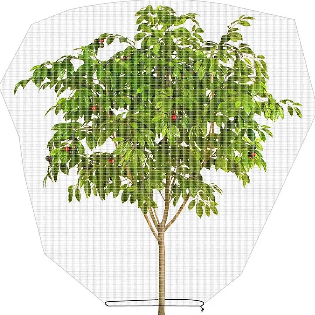 

Plant Protection Mesh Bag Garden Plants Protective Cover Drawstring Bags for Flowers Anti Bird Insect Netting Reusable Plant