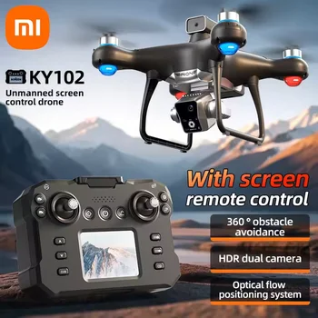 Xiaomi KY102 Max רחפן מקצועי 5G Brushless FPV 8K מצלמה כפולה מניעת מכשולים שליטה במסך מתקפלת Quadcopter 10000M