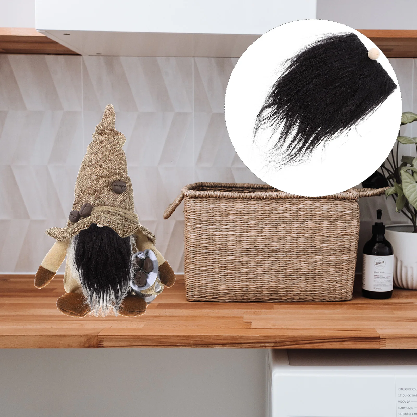 12 conjuntos de fantasia realista de barba, suprimentos artesanais, kit de decorações pretas falsas para festa, homem