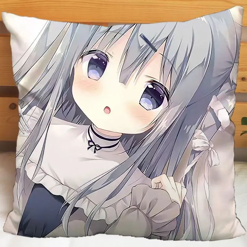 Choco-late Sweet Love 3 fundas de almohada periféricas fan anime fundas de cojines de felpa cuadradas regalos de cumpleaños para estudiantes masculinos y femeninos