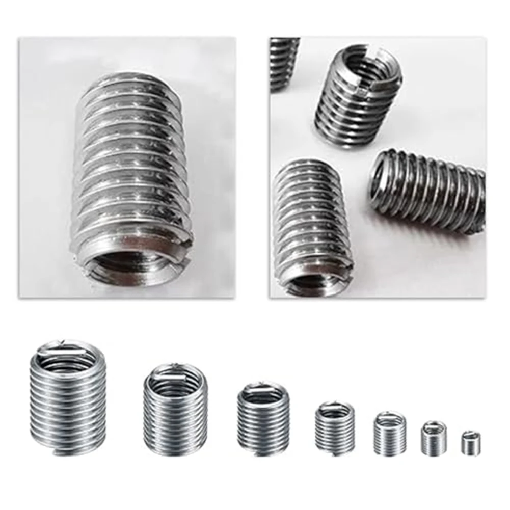 Comprehensive Set of 60 Stainless Steel Helicoil Inserts for M3 to For M12 Perfectly Organized Storage Box for Quick Access