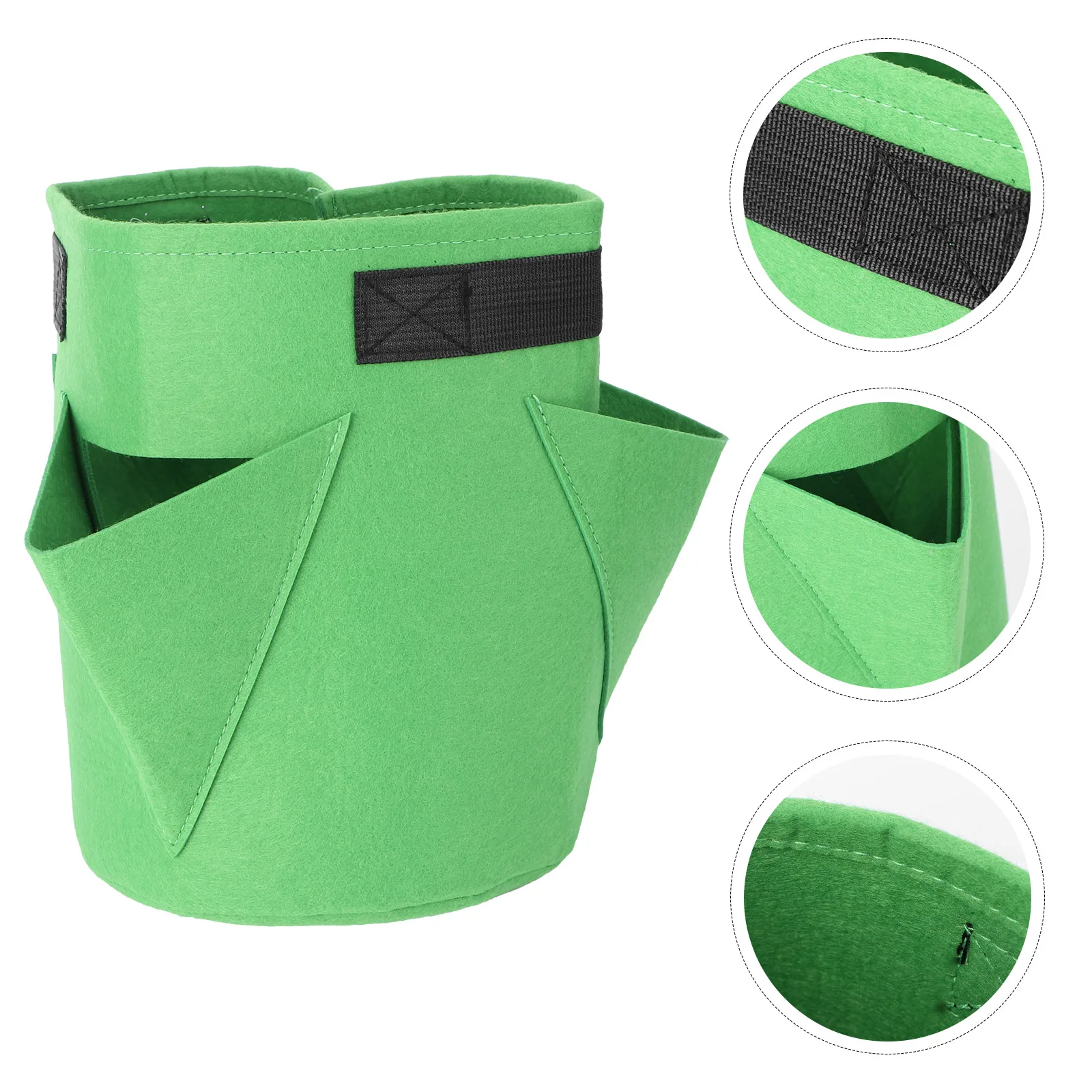 

Felt Plant Bag for Strawberry Planter Planting Pockets Breathable Hanging Gardening Accessories Easy Carry Durability Long