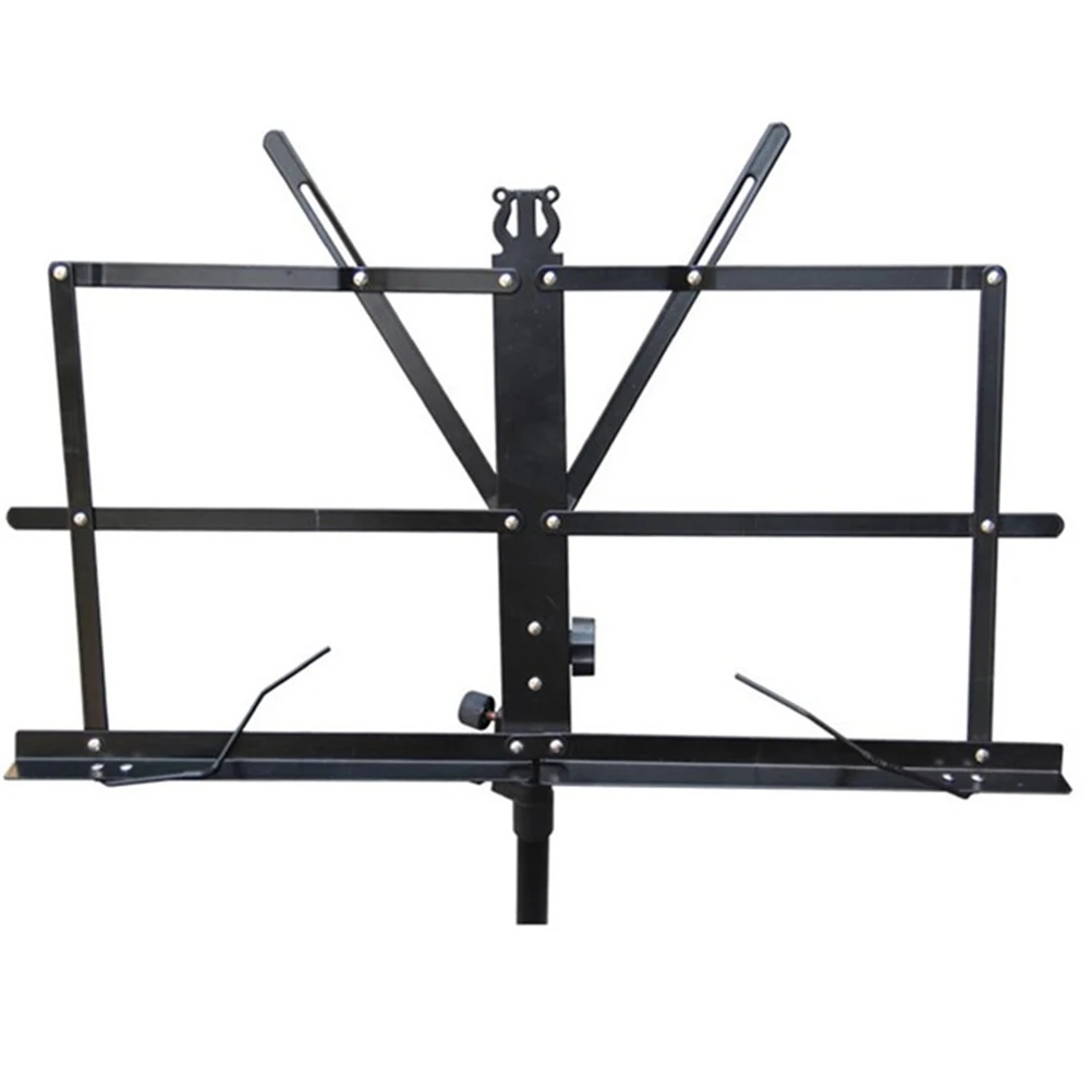 

Compact Music Stand Fully Adjustable Height Multi Angle Durable Metal Foldable Lightweight Song Sheet Tripod Guitar Parts