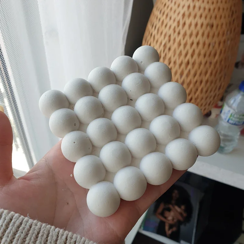 Stampo in silicone per argilla e gesso con cuscino a sfera magica, gioielli fatti a mano fai da te, display per trucco, stampi in resina, stampo per vassoio per aromaterapia