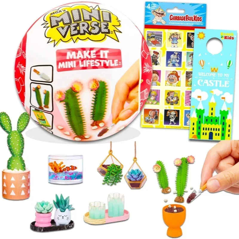 

Mga Miniverse Make It Mini Lifestyle Surprise Mystery Blind Box Ball Miniature Scene Collectible Anime Figures Model Kids Gifts
