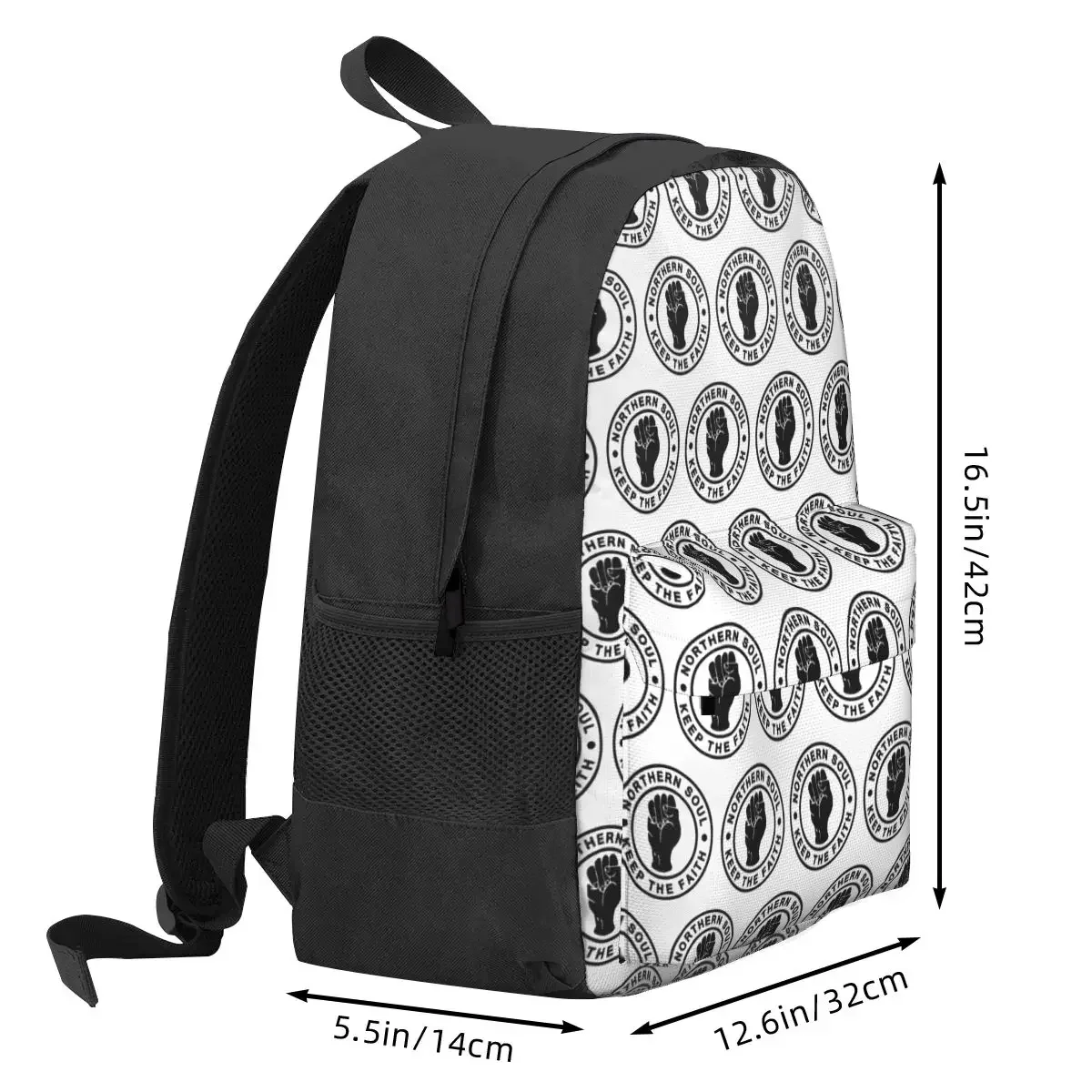 Northern Soul Backpacks Boys Girls Bookbag Students School Bags Cartoon Kids Rucksack Travel Rucksack Shoulder Bag