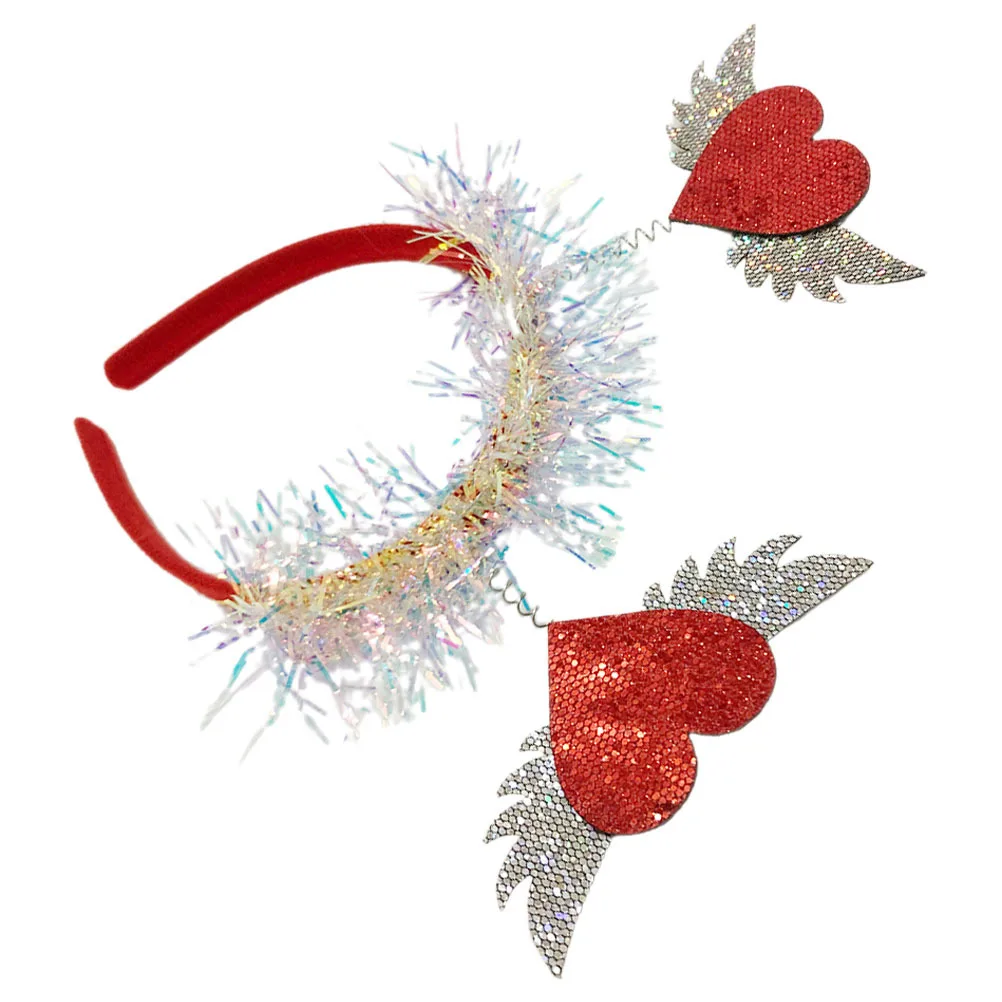 

Valentine Headband Heart Design Headdress Lightweight Party Hair Bands Fashionable Costume Accessories for Women