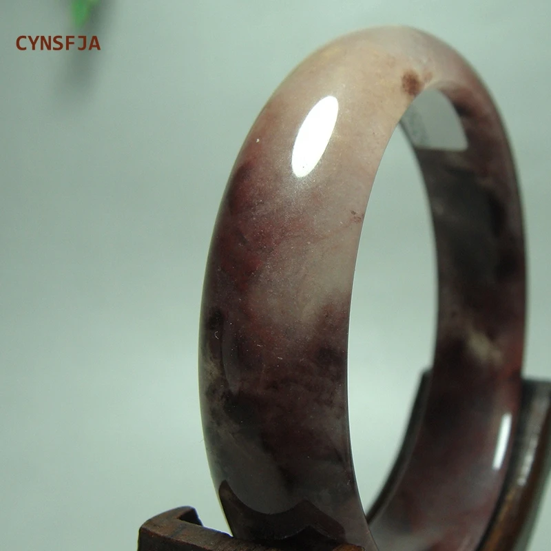 

CYNSFJA Real Rare Certified Natural Quartzite Jade Women's Lucky Jade Bangle Bracelets 58mm High Quality Elegant Blessing Gifts