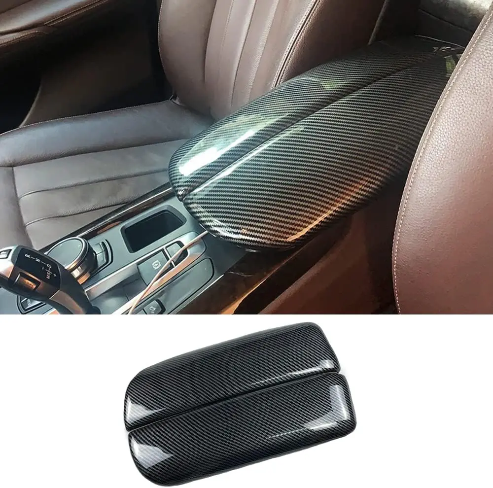 

LHD Carbon Fiber Colored Car Center Armrest Box Cover Suitable For BMW X5 X6 E70 E71 2006-2013