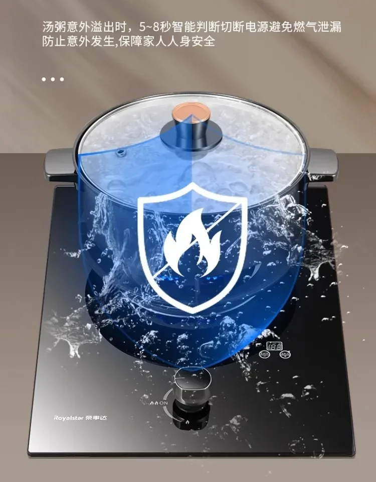 เตาแก๊สตั้งโต๊ะแบบใหม่ เตาเดี่ยว เตาแก๊สแบบฝัง เตาแก๊สหัวเดียว ใช้ก๊าซธรรมชาติ เตาไฟแรงแบบเก่า