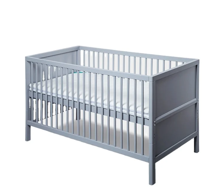 

European-style solid wood crib