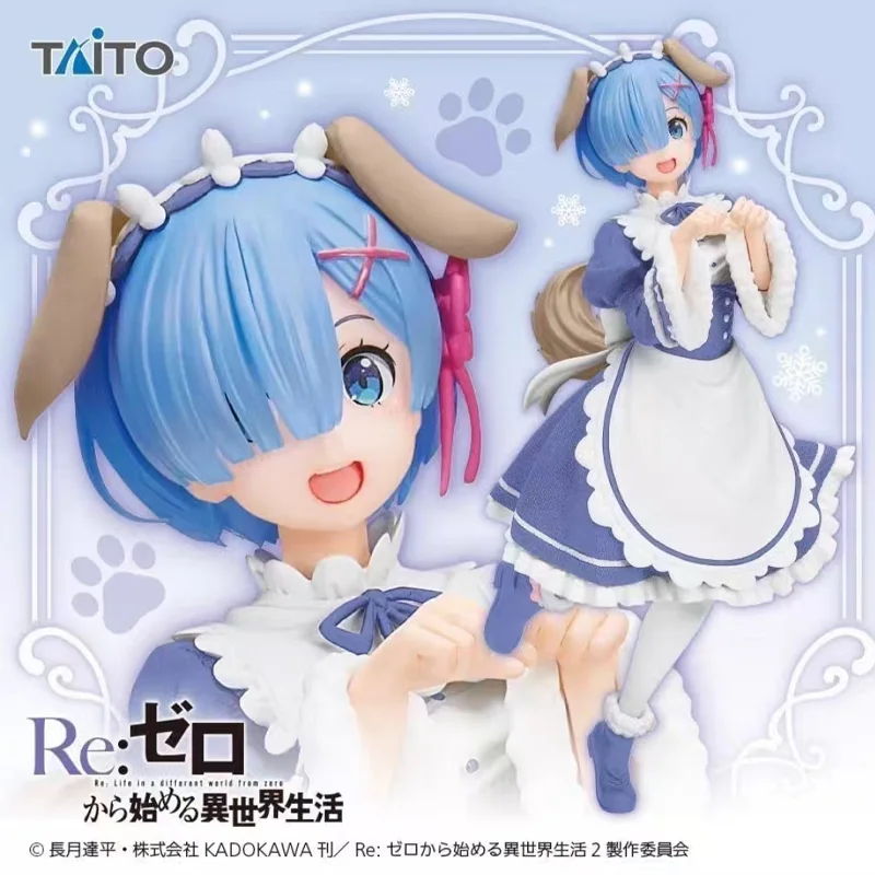 

Original Genuine TAITO Re: Zero Starting Life in Another World 18cm Rem Anime Cute Kawaii Figure Toy Doll For Children Adults