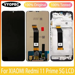 Original LCD Display With Frame For XIAOMI Redmi 11 Prime 5G Panel Digitizer Assembly Repair Replacement Parts Touch Screen