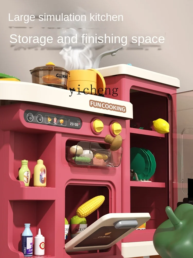 Maison de jeu XL pour enfants, jouets de cuisine pour garçons et filles, simulation de cuisine pour bébé