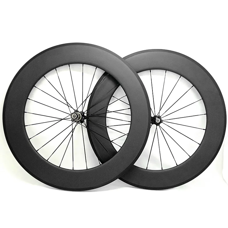 700c Carbon Bicycle Wheelset 88mm 25mm Width Clincher Tubular  Road Bike Wheels