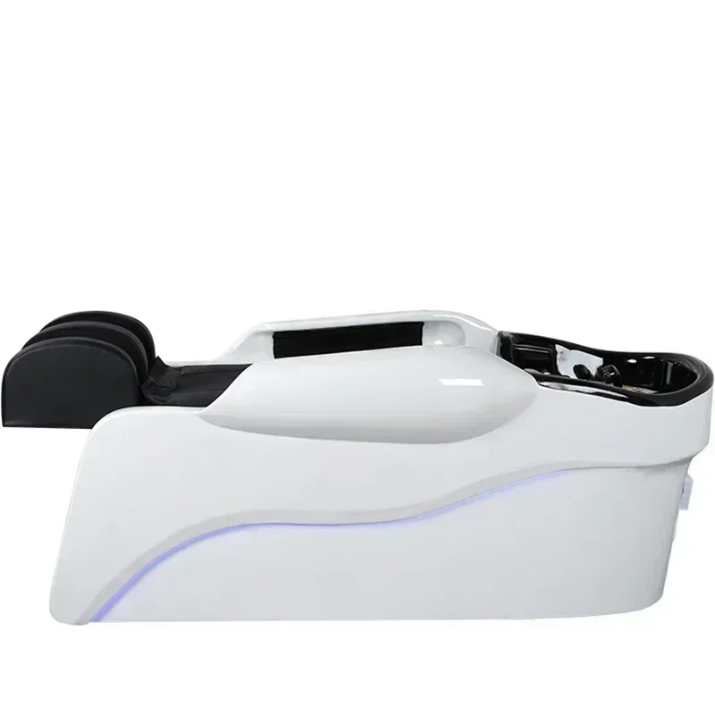 Cama de champú eléctrica para masaje, silla de salón de belleza de lujo, lavabo de Spa, muebles de belleza LJ50SC