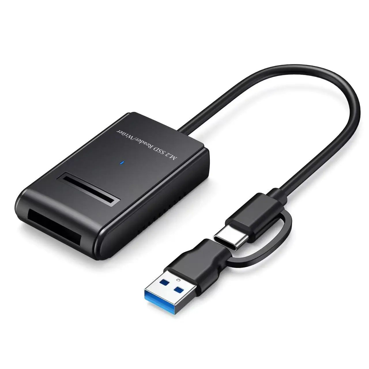 USB 3.0 USB-C Type-C Type-A to NVME M-key M.2 NGFF SATA SSD Docking Horizontal External Cable Enclosure RTL9210B Chipset