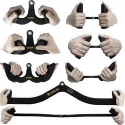 Pull Down Bar for Cable Machine, LAT Pulldown Attachments, T Bar V Bar Cable Attachment, Back Tricep, Strength Training Handl