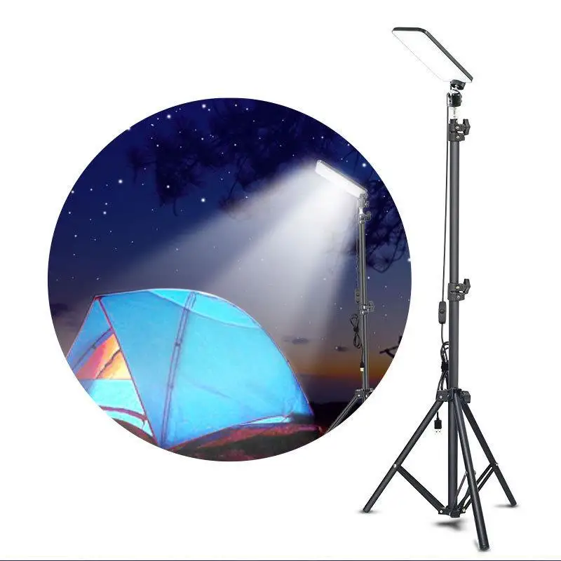 

84LED Outdoor Camping Light Multi functional Portable Adjustable Bracket USB Universal Pan Tilt Rotary Work Light