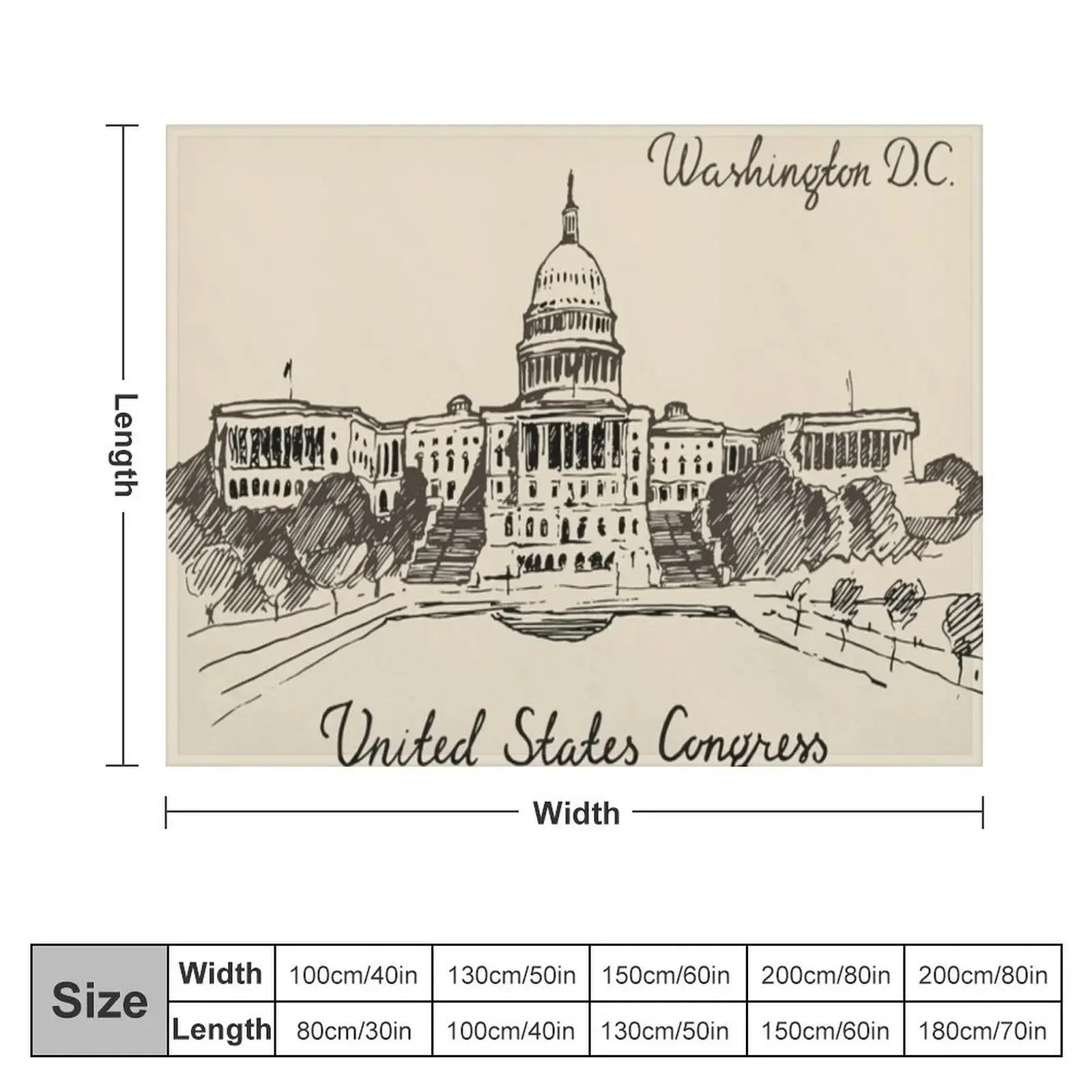 United states capital hill capitol washington dc Throw Blanket Luxury Designer Thin blankets ands Blankets