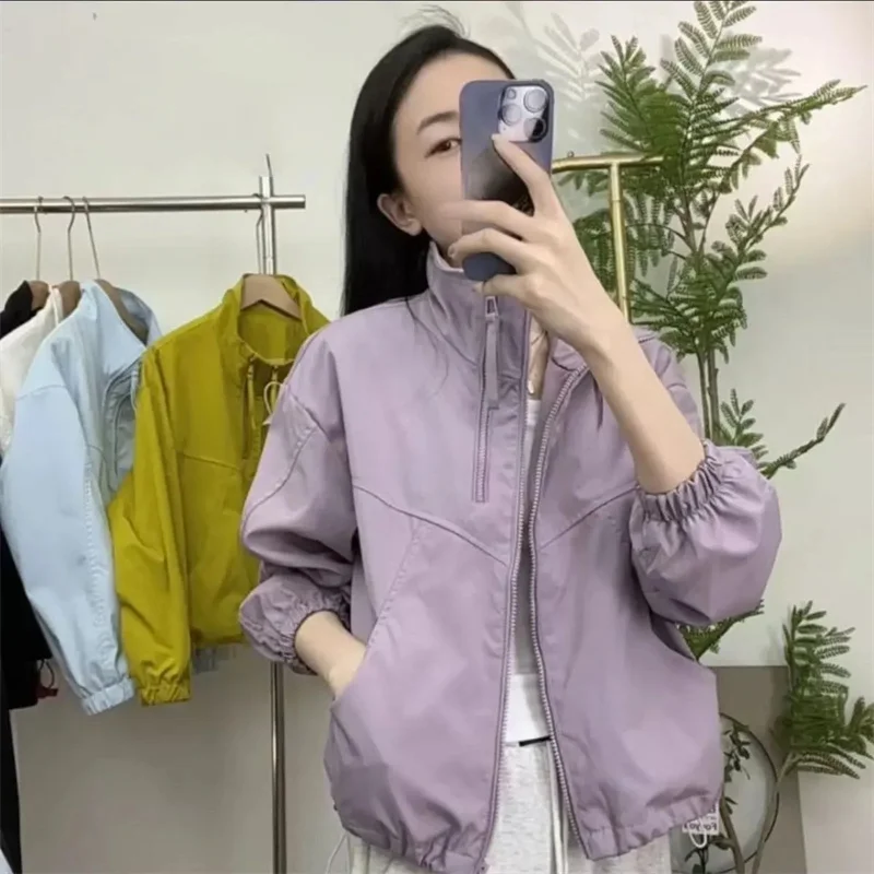 Outdoor Sport Windbreaker Thin Coat Unisex Waterproof Quick Dry Basic Jacket Sun Protection Ultra-light Jackets Men Women