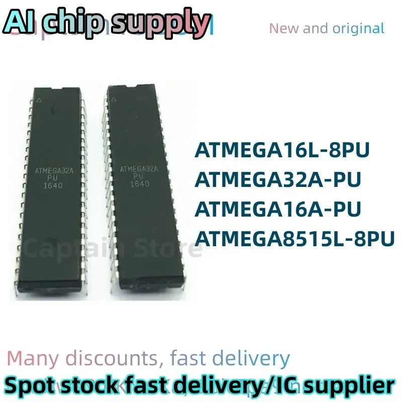 5PCS ATMEGA8515L-8PU ATMEGA32A-PU ATMEGA16L-8PU ATMEGA16A-PU 100% Brand New Original Integrated circuit DIP40