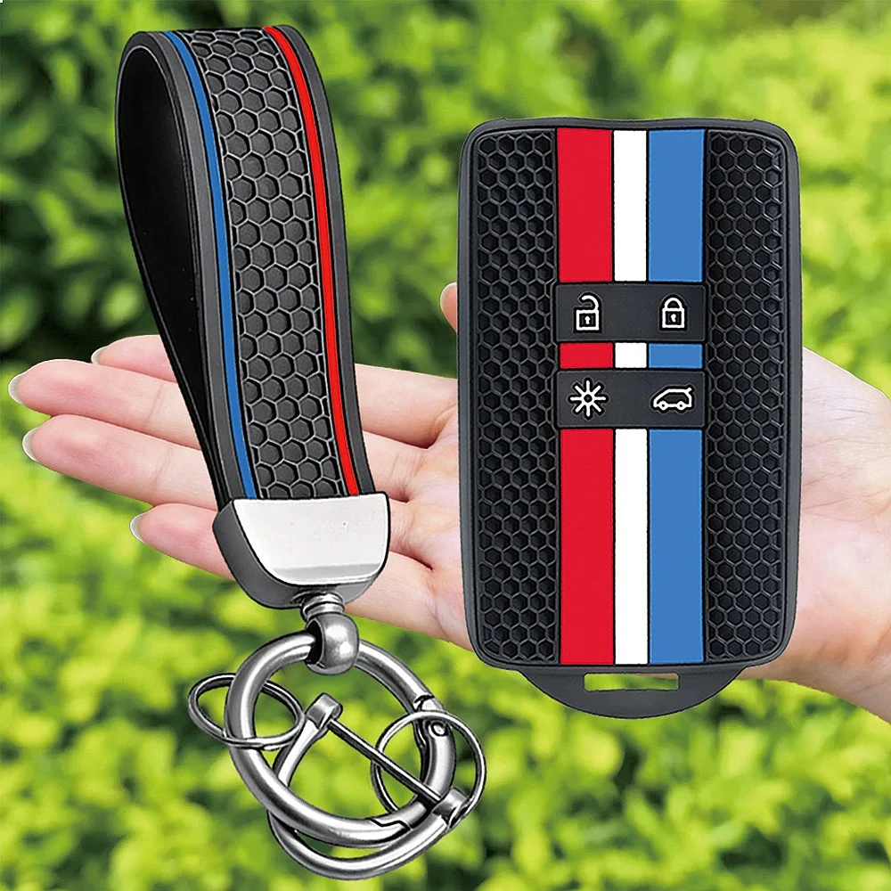 Silicone Car Key Fob Cover For Renault Captur Koleos Arkana Megane Dacia Duster Sandero Stepway